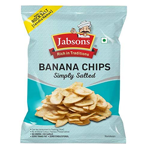 JABSONS BANANA CHIPS SIMPLY SALTED 150 GM
